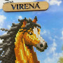ТБ_А4Н_614 Virena Набір для вишивки бісером - Гнідий кінь 19х23,5 см (габардин)
