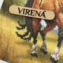 ТБ_А4Н_614 Virena Набір для вишивки бісером - Гнідий кінь 19х23,5 см (габардин)