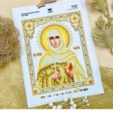 ТБ_А4Р_676 Virena Набір для вишивки бісером та бусинами - Ікона Cв. Софія в золоті 19х23,5 см (габардин)