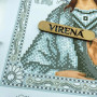 ТБ_А4Р_677 Virena Набір для вишивки бісером та бусинами - Ікона Cв. Вікторія в сріблі 19х23,5 см (габардин)