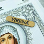 ТБ_А4Р_677 Virena Набір для вишивки бісером та бусинами - Ікона Cв. Вікторія в сріблі 19х23,5 см (габардин)