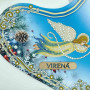 ТБ_ЧН_019 Virena Набір для вишивки бісером та бусинами - Чобіток для подарунків святковий янгол з зіркою 25х32 см (габардин)