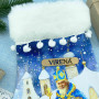 ТБ_ЧН_020 Virena Набір для вишивки бісером - Чобіток для подарунків святковий Св.Миколай з подарунками 25х32 см (габардин)