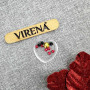 ТБ_ІДН_3Д_105 Virena Набір для вишивки бісером по дереву - Іграшка новорічна-магніт Ельф, 5,7х10,7х1,2 см