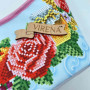 ТБ_КОШИК_031 Virena Набір для вишивки бісером - Кошик до Спаса з ружами 11x20x26 см (габардин)