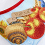 ТБ_КОШИК_032 Virena Набір для вишивки бісером - Кошик до Спаса з яблуками 11x20x26 см (габардин)