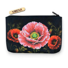 ТБ_Косметичка_324 Virena Набір для вишивки бісером - Косметичка Мак, 25,5x17x3,5 см