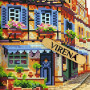 ТБ_КВ_3028 Virena Набір для вишивки бісером - Вулиця 29,5x29,5см (габардин)