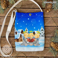 ТБ_Мішечок_201 Virena Набір для вишивки бісером - Мішечок для посівання з ременем 16х22,5х2 см (габардин)