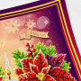 ТБ_НД_241 Virena Набір для вишивки бісером - Наволочка декоративна Різдвяна свічка з квітами 31x31 см (габардин)