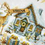 ТБ_НД_253 Virena Набір для вишивки бісером - Наволочка декоративна Новорічна 31x31 см (схема на габардині)