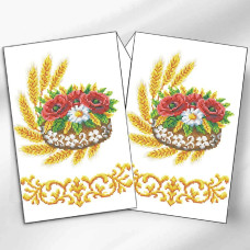 ТБ_РВМ_054 Virena Набір для вишивки бісером - Весільний рушник малий, 20x140 см (габардин) ТБ_РВМ_054 Virena Набір для вишивки бісером - Весільний рушник малий, 20x140 см (габардин)