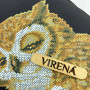 ТБ_Рюкзак_806 Virena Набір для вишивки бісером - Рюкзак Сова з чашкою кави, 24x30x8 см