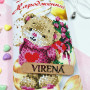 ТБ_СПП_214 Подарункова сумка для пляшки, 14х30х35 см. Virena. Набір для вишивки бісером