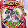 ТБ_СПП_215 Подарункова сумка для пляшки, 14х30х35 см. Virena. Набір для вишивки бісером