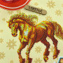 ТБ_СЯ_322 Virena Набір для вишивки бісером - Спідниця під ялинку Вогняний кінь 71х71 см (габардин)