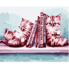 TCR3210 Книжкові котенята. Colorum. Набір для малювання картини за номерами*