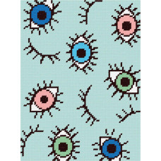 TH61 Quick Tapestry Набір для вишивки гобеленом - Очі, що кліпають 27x36 см (схема на канві)