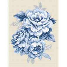 TJ30 Quick Tapestry Набір для вишивки друкованим гобеленом - Півонії 36x57см (схема на страміні) TJ30 Quick Tapestry Набір для вишивки друкованим гобеленом - Півонії 36x57см (схема на страміні)