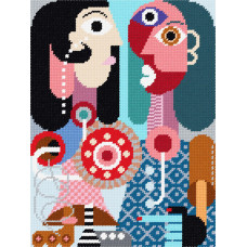 TL63 Quick Tapestry Набір для вишивки гобеленом - Жінки 36x47 см (схема на канві)