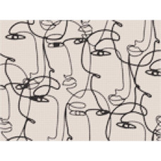 TL75 Quick Tapestry Набір для вишивки гобеленом - Жіночі обличчя 36x47 см (схема на канві)