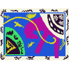 TL87 Quick Tapestry Набір для вишивки гобеленом - Кінь, вершник і клоун, А. Матісс 36х47 см (схема на канві)