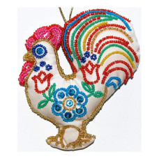 ТН-0767 VDV Набір для вишивки бісером - Іграшка Півник 13х14,5 см (схема на сатині) ТН-0767 VDV Набір для вишивки бісером - Іграшка Півник 13х14,5 см (схема на сатині)