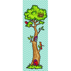 TS80 Quick Tapestry Набір для вишивки гобеленом - Лісовий будиночок 22x62 см, страмін (схема на канві)