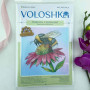 VMC_1024_R Voloshka Набір для вишивки рахунковим хрестиком - Бджола і ехінацея 23x23 см, рівномірка 32 ct (канва з фоном)