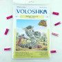 VMC_1031_R Voloshka Набір для вишивки рахунковим хрестиком - Зебра і йога 2 24x25 см, рівномірка 32 ct (канва з фоном)