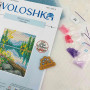 VMC_1050_Print_R Voloshka Набір для вишивки рахунковим хрестиком - Лісове озеро 8,6x10,5 см, рівномірка 32 ct (канва з фоном)