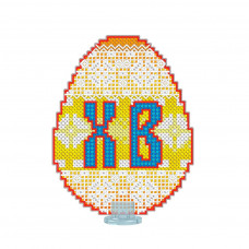 VPF_010 Великоднє яйце 6,6х8,4 см. Voloshka. Набір для вишивки хрестиком на пластиковій канві
