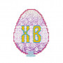 VPF_011 Великоднє яйце 6,6х8,4 см. Voloshka. Набір для вишивки хрестиком на пластиковій канві