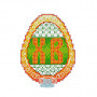 VPF_012 Великоднє яйце 6,6х8,4 см. Voloshka. Набір для вишивки хрестиком на пластиковій канві