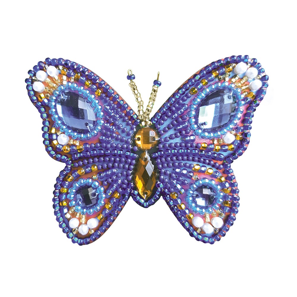 ВР1001 Блакитний метелик. Nova Stitch. Набір для вишивання бісером