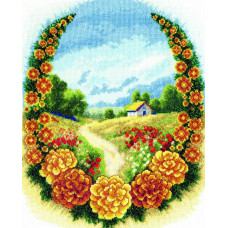 ВТ-266 Crystal Art Набір для вишивки рахунковим хрестиком - Дорога додому 26,5x32,5 см, Aida14