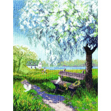 ВТ-277 Crystal Art Набір для вишивки рахунковим хрестиком - Весна квітне! 28x37 см, Aida14