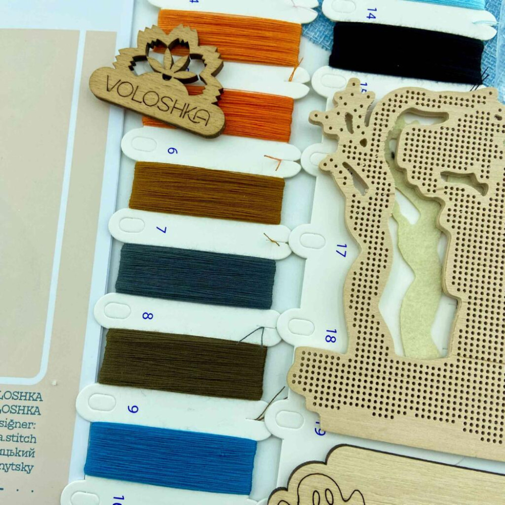 VW_010 Voloshka Набір для вишивки рахунковим хрестиком по дереву - Іграшка Привид Хелловін 11,2x11 см VW_010 Voloshka Набір для вишивки рахунковим хрестиком по дереву - Іграшка Привид Хелловін 11,2x11 см