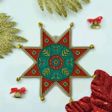 YuMI_005W Voloshka Набір для вишивки хрестом та бісером по дереву YuMI - Іграшка Дерево життя 12x12 см