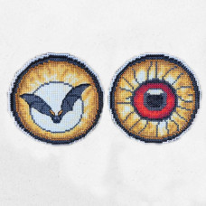 YuMI_044 Voloshka Набір для вишивки хрестом та бісером YuMI - Фігурка Нічна варта 10х10 см, Aida 14 ct пластикова