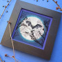 YuMI_047 Voloshka Набір для вишивки хрестом та бісером YuMI - Повня 12,7x12,7 см, Aida 14 ct пластикова