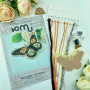 YuMI_051W Voloshka Набір для вишивки хрестом та бісером по дереву YuMI - Фігурка Метелик 12,7х7,8 см