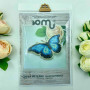 YuMI_052W Voloshka Набір для вишивки хрестом та бісером по дереву YuMI - Фігурка Синій Метелик 12,7х7,3 см