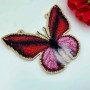 YuMI_053W Voloshka Набір для вишивки хрестом та бісером по дереву YuMI - Фігурка Червоний Метелик 12,5х10,5 см