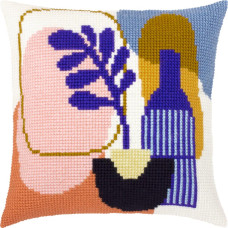 Z114 Чарівниця Набір для вишивки друкованим хрестиком - Подушка Баланс 40x40 см (схема на канві)