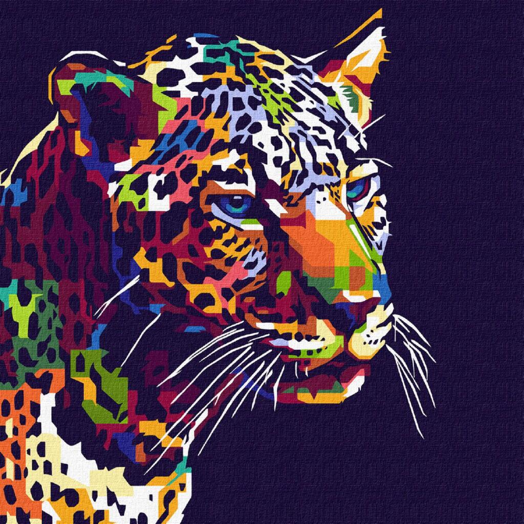 Леопард поп арт